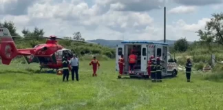 Vezi cine este patronul rănit grav sub propriul camion la Drăguțești