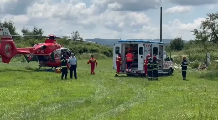 Vezi cine este patronul rănit grav sub propriul camion la Drăguțești