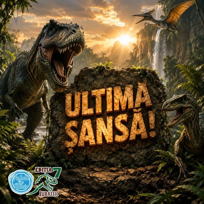 Pedala in Banie editia 2026 Jurassic Challenge ajunge în Dolj: sport, adrenalină și dinozauri pe malul Jiului