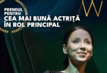 Actrița Gia Enache, de la Teatrul Dramatic „Elvira Godeanu” din Târgu Jiu, premiată