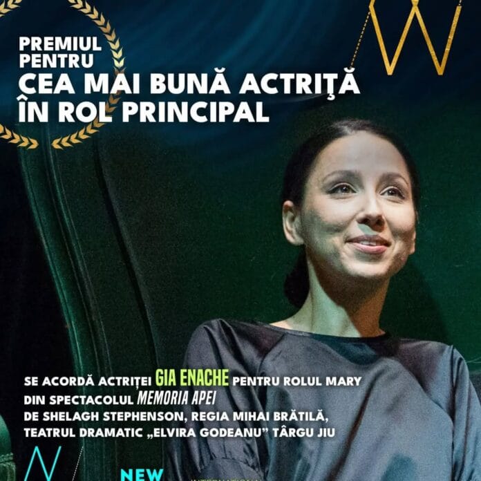 actrita gias enache Actrița Gia Enache, de la Teatrul Dramatic „Elvira Godeanu” din Târgu Jiu, premiată