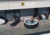 VIDEO | Urmărit internațional pentru trafic de droguri, săltat de mascați direct din piscină.