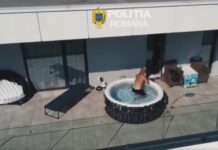 VIDEO | Urmărit internațional pentru trafic de droguri, săltat de mascați direct din piscină.
