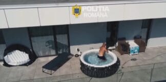 VIDEO | Urmărit internațional pentru trafic de droguri, săltat de mascați direct din piscină.