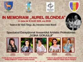 Spectacol „In Memoriam Aurel Blondea”, la Târgu Jiu. Intrarea este liberă la evenimentul dedicat promovării folclorului gorjenesc