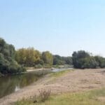 Râul Jiu, la unul dintre cele mai scăzute niveluri din ultimul secol. La Filiași, apa a coborât la -18 centimetri
