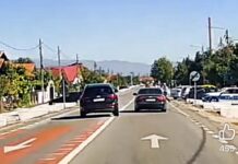 La un pas de tragedie în Gorj! Polițist, aproape lovit de o mașină în timp ce un alt șofer făcea o depășire periculoasă