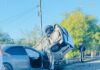 BREAKING NEWS | Accident spectaculos la Bălești! Două mașini implicate, una răsturnată BREAKING NEWS | Accident spectaculos la Bălești! Două mașini implicate, una răsturnată